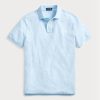 Mavi Erkek Ralph Lauren Özel Slim Fit File Polo Tişörtler Mavi Erkek Ralph Lauren Özel Slim Fit File Polo Tişörtler