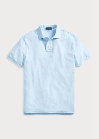 Mavi Erkek Ralph Lauren Özel Slim Fit File Polo Tişörtler
