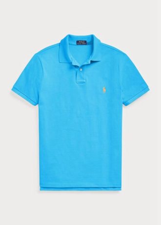 Mavi Erkek Ralph Lauren Özel Slim Fit File Polo Tişörtler