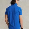 Mavi Erkek Ralph Lauren Özel Slim Fit File Polo Tişörtler Mavi Erkek Ralph Lauren Özel Slim Fit File Polo Tişörtler