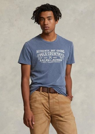 Mavi Erkek Ralph Lauren Özel Slim Fit Polo Country Tişörtleri