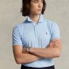 Mavi Erkek Ralph Lauren Özel Slim Fit Yumuşak Pamuklu Polo Tişörtler Mavi Erkek Ralph Lauren Özel Slim Fit Yumuşak Pamuklu Polo Tişörtler