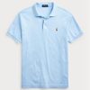 Mavi Erkek Ralph Lauren Özel Slim Fit Yumuşak Pamuklu Polo Tişörtler Mavi Erkek Ralph Lauren Özel Slim Fit Yumuşak Pamuklu Polo Tişörtler