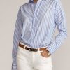 Mavi Kadın Ralph Lauren Adrien Çizgili Pamuklu Gömlekler Mavi Kadın Ralph Lauren Adrien Çizgili Pamuklu Gömlekler