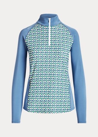 Mavi Kadın Ralph Lauren Baskılı Jersey Çeyrek Fermuarlı Sweatshirt Mavi Kadın Ralph Lauren Baskılı Jersey Çeyrek Fermuarlı Sweatshirt