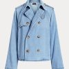 Mavi Kadın Ralph Lauren Büyük Boy Boxy Fit Kot Montlar Mavi Kadın Ralph Lauren Büyük Boy Boxy Fit Kot Montlar