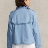 Mavi Kadın Ralph Lauren Büyük Boy Boxy Fit Kot Montlar Mavi Kadın Ralph Lauren Büyük Boy Boxy Fit Kot Montlar