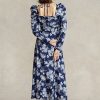 Mavi Kadın Ralph Lauren Çiçekli Pamuklu Askılı Elbise Mavi Kadın Ralph Lauren Çiçekli Pamuklu Askılı Elbise