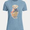 Mavi Kadın Ralph Lauren Island Polo Bear Pamuklu Tişörtler Mavi Kadın Ralph Lauren Island Polo Bear Pamuklu Tişörtler
