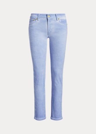 Mavi Kadın Ralph Lauren Kaplamalı Orta Bel Düz Bilek Pantolonu