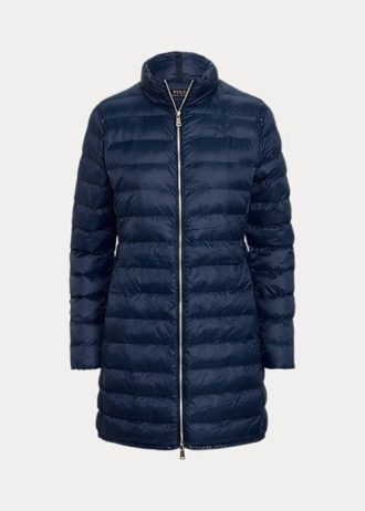 Mavi Kadın Ralph Lauren Katlanabilir Kapitone Tafta Montlar