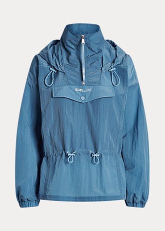 Mavi Kadın Ralph Lauren Katlanabilir Yırtılmaz Rüzgarlık