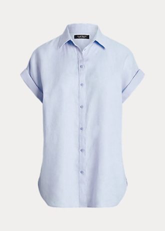 Mavi Kadın Ralph Lauren Keten Dolman Kollu Gömlek