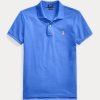 Mavi Kadın Ralph Lauren Klasik Kesim File Polo Tişörtler Mavi Kadın Ralph Lauren Klasik Kesim File Polo Tişörtler