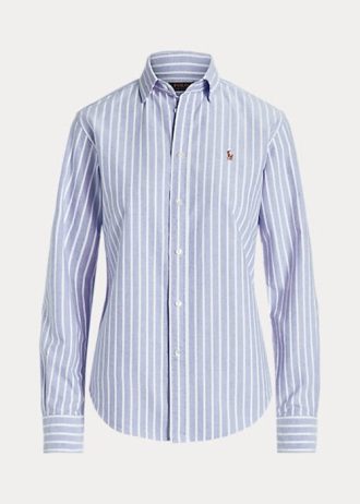 Mavi Kadın Ralph Lauren Klasik Kesim Oxford Gömlekler