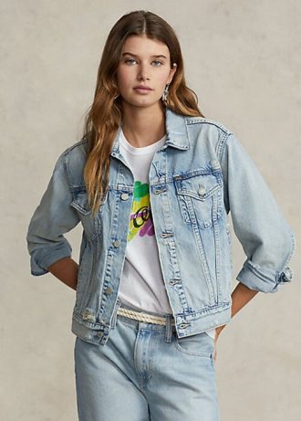 Mavi Kadın Ralph Lauren Kot Kamyoncu Ceketleri
