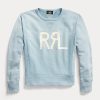 Mavi Kadın Ralph Lauren Logolu Fransız Havlu Yuvarlak Yaka Sweatshirt Mavi Kadın Ralph Lauren Logolu Fransız Havlu Yuvarlak Yaka Sweatshirt