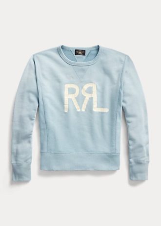 Mavi Kadın Ralph Lauren Logolu Fransız Havlu Yuvarlak Yaka Sweatshirt Mavi Kadın Ralph Lauren Logolu Fransız Havlu Yuvarlak Yaka Sweatshirt