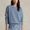 Mavi Kadın Ralph Lauren Organik Pamuklu Yuvarlak Yaka Sweatshirt Mavi Kadın Ralph Lauren Organik Pamuklu Yuvarlak Yaka Sweatshirt