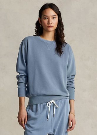 Mavi Kadın Ralph Lauren Organik Pamuklu Yuvarlak Yaka Sweatshirt Mavi Kadın Ralph Lauren Organik Pamuklu Yuvarlak Yaka Sweatshirt