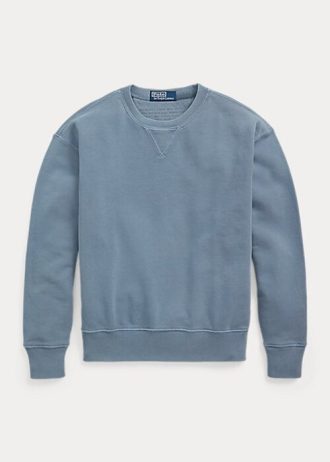 Mavi Kadın Ralph Lauren Organik Pamuklu Yuvarlak Yaka Sweatshirt Mavi Kadın Ralph Lauren Organik Pamuklu Yuvarlak Yaka Sweatshirt