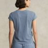 Mavi Kadın Ralph Lauren Organik Pamuklu Yuvarlak Yaka Tişörtler Mavi Kadın Ralph Lauren Organik Pamuklu Yuvarlak Yaka Tişörtler