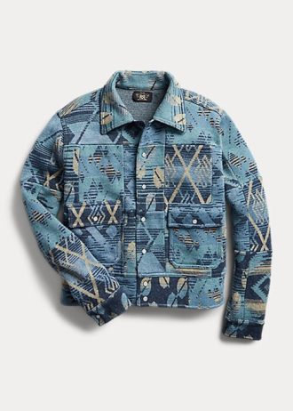 Mavi Kadın Ralph Lauren Patchwork Kazak Ceketler