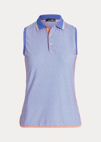 Mavi Kadın Ralph Lauren Performans Kolsuz Polo Tişörtleri