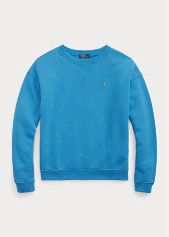 Mavi Kadın Ralph Lauren Polar Yuvarlak Yaka Kazak Sweatshirt