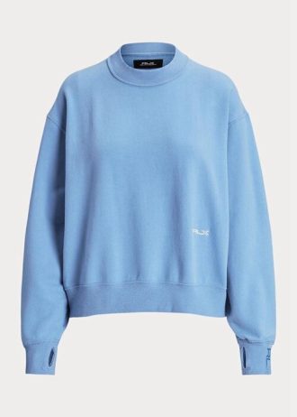 Mavi Kadın Ralph Lauren Polar Yuvarlak Yaka Sweatshirt