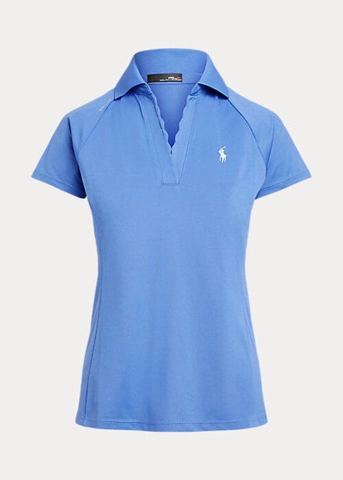 Mavi Kadın Ralph Lauren Taraklı-Platinli File Polo Tişörtler Mavi Kadın Ralph Lauren Taraklı-Platinli File Polo Tişörtler