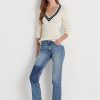 Mavi Kadın Ralph Lauren Yüksek Bel Düz Kesim Kısa Kot Pantolon Mavi Kadın Ralph Lauren Yüksek Bel Düz Kesim Kısa Kot Pantolon