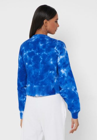 Mavi Kadın Ralph Lauren Yuvarlak Yaka Örme Sweatshirt