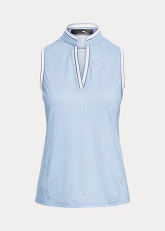 Mavi Kadın Ralph Lauren Özel Kesim Kolsuz Pike Gömlekler