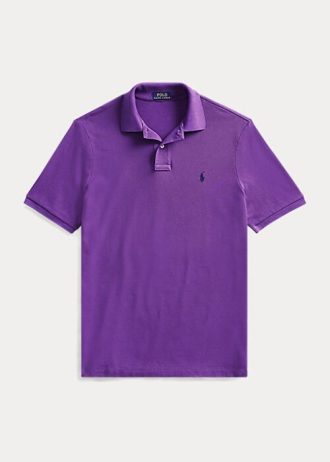Mor Erkek Ralph Lauren The Iconic Mesh Polo Tişörtleri