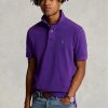 Mor Erkek Ralph Lauren Özel Slim Fit File Polo Tişörtleri Mor Erkek Ralph Lauren Özel Slim Fit File Polo Tişörtleri
