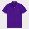 Mor Erkek Ralph Lauren Özel Slim Fit File Polo Tişörtleri Mor Erkek Ralph Lauren Özel Slim Fit File Polo Tişörtleri