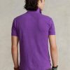 Mor Erkek Ralph Lauren Özel Slim Fit File Polo Tişörtleri Mor Erkek Ralph Lauren Özel Slim Fit File Polo Tişörtleri