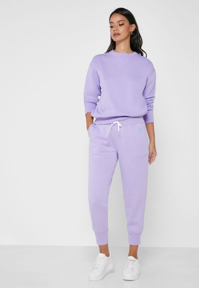 Mor Kadın Ralph Lauren Geniş Paça Eşofman Altı Mor Kadın Ralph Lauren Geniş Paça Eşofman Altı