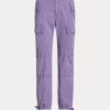 Mor Kadın Ralph Lauren Tüy Sıklet Twill Kargo Bilek Pantolonu Mor Kadın Ralph Lauren Tüy Sıklet Twill Kargo Bilek Pantolonu