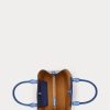 New England Blue Kadın Ralph Lauren Kabartmalı Deri Orta Boy Marcy Çanta New England Blue Kadın Ralph Lauren Kabartmalı Deri Orta Boy Marcy Çanta