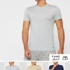 Çok Renkli Erkek Ralph Lauren 3’lü Paket Çeşitli Yuvarlak Yaka Tişörtler