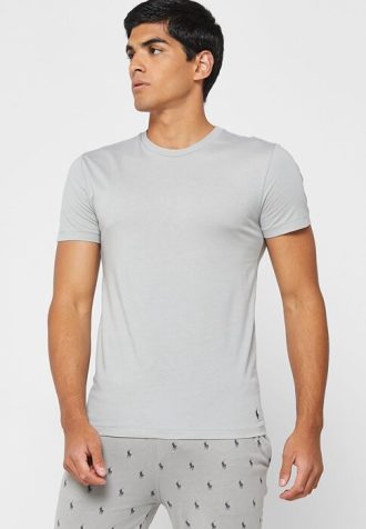 Çok Renkli Erkek Ralph Lauren 3’lü Paket Çeşitli Yuvarlak Yaka Tişörtler