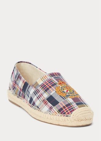 Çok Renkli Erkek Ralph Lauren Cevio Crest Madras Espadrille