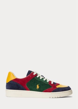 Çok Renkli Erkek Ralph Lauren Court Kadife Düşük Topuklu Spor Ayakkabı Çok Renkli Erkek Ralph Lauren Court Kadife Düşük Topuklu Spor Ayakkabı