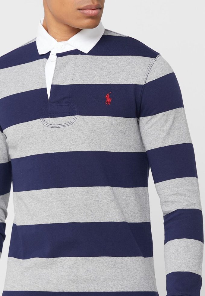 Çok Renkli Erkek Ralph Lauren Çizgili Polo Tişörtler Çok Renkli Erkek Ralph Lauren Çizgili Polo Tişörtler