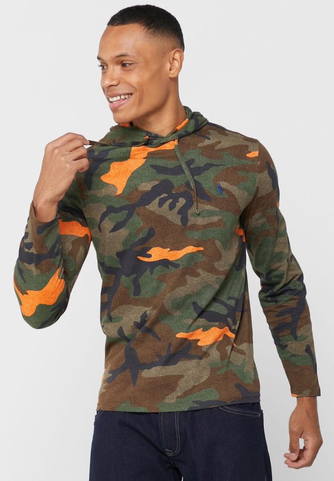 Çok Renkli Erkek Ralph Lauren Kamuflaj Kapüşonlu Üst Çok Renkli Erkek Ralph Lauren Kamuflaj Kapüşonlu Üst