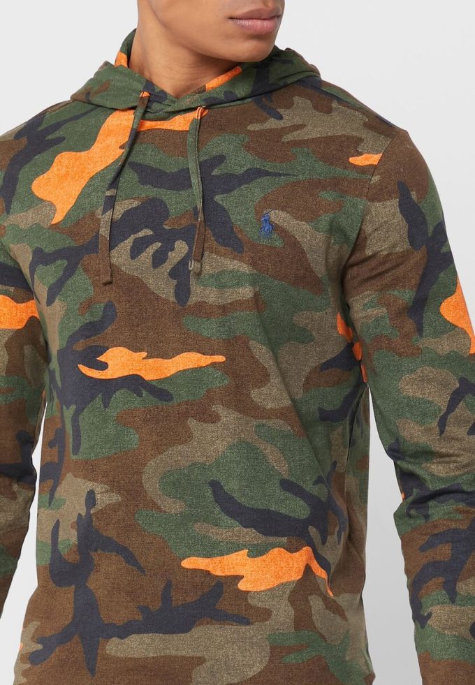 Çok Renkli Erkek Ralph Lauren Kamuflaj Kapüşonlu Üst Çok Renkli Erkek Ralph Lauren Kamuflaj Kapüşonlu Üst