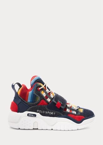 Çok Renkli Erkek Ralph Lauren PS100 Çok Desenli Yüksek Topuklu Spor Ayakkabı