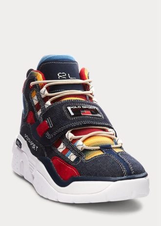 Çok Renkli Erkek Ralph Lauren PS100 Çok Desenli Yüksek Topuklu Spor Ayakkabı